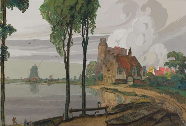 Dutch Landscape with Woodcutters